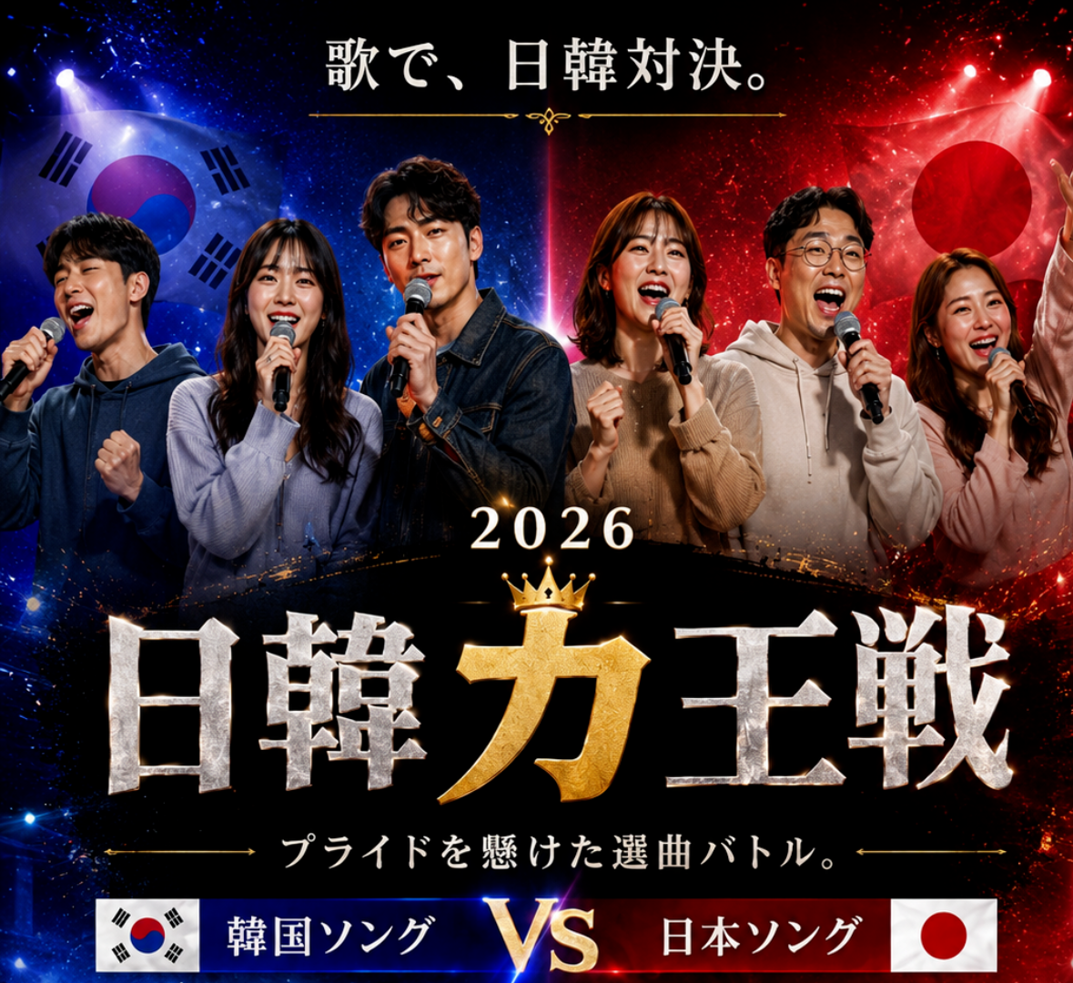 日韓カ王戦🎤カラオケ好き集まれ！