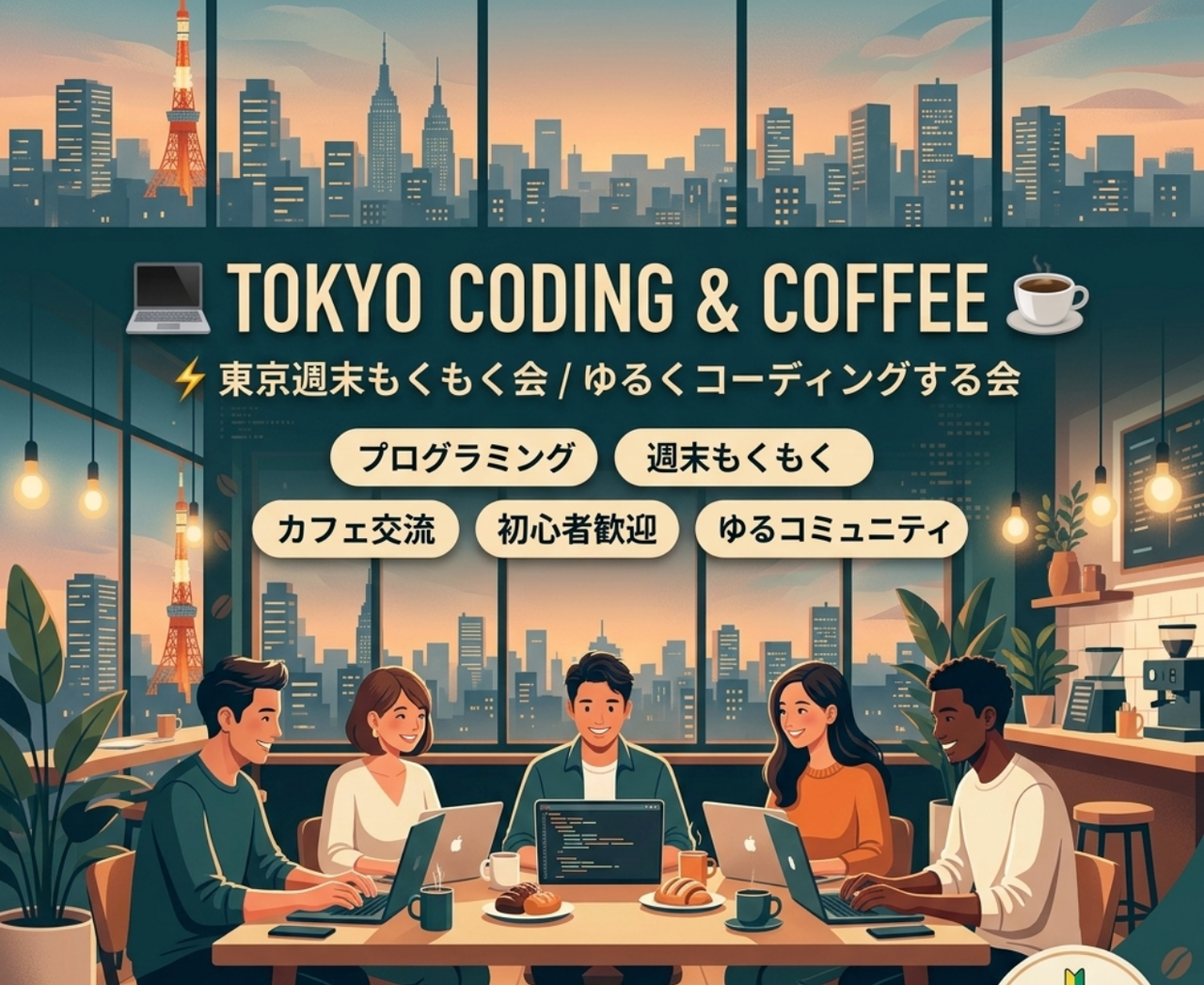 💻Tokyo Coding & Study & Coffee